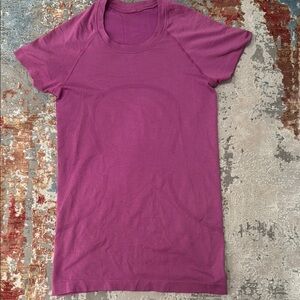 Lululemon Athletica Pink Fitted Short Sleeve Tee
